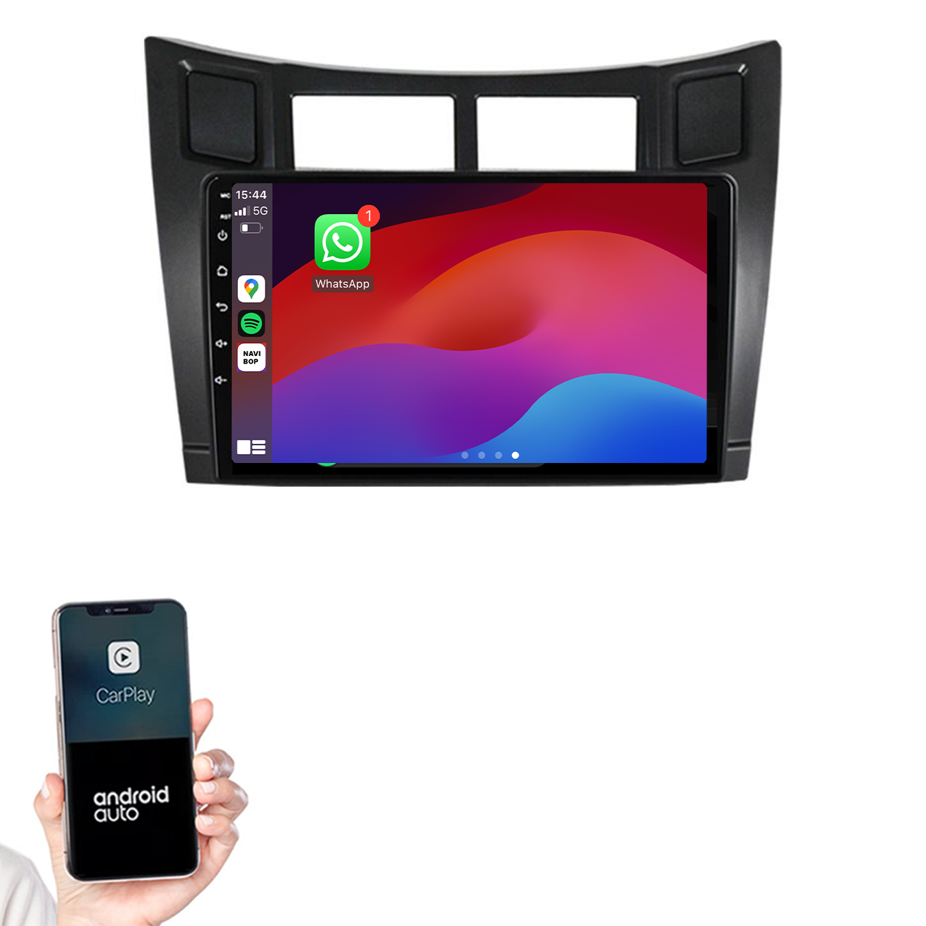 Toyota Yaris | Autoradio | 2005 t/m 2012 | Android 14 | Apple CarPlay & Android Auto