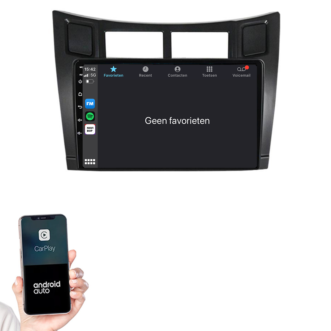 Toyota Yaris | Autoradio | 2005 t/m 2012 | Android 14 | Apple CarPlay & Android Auto