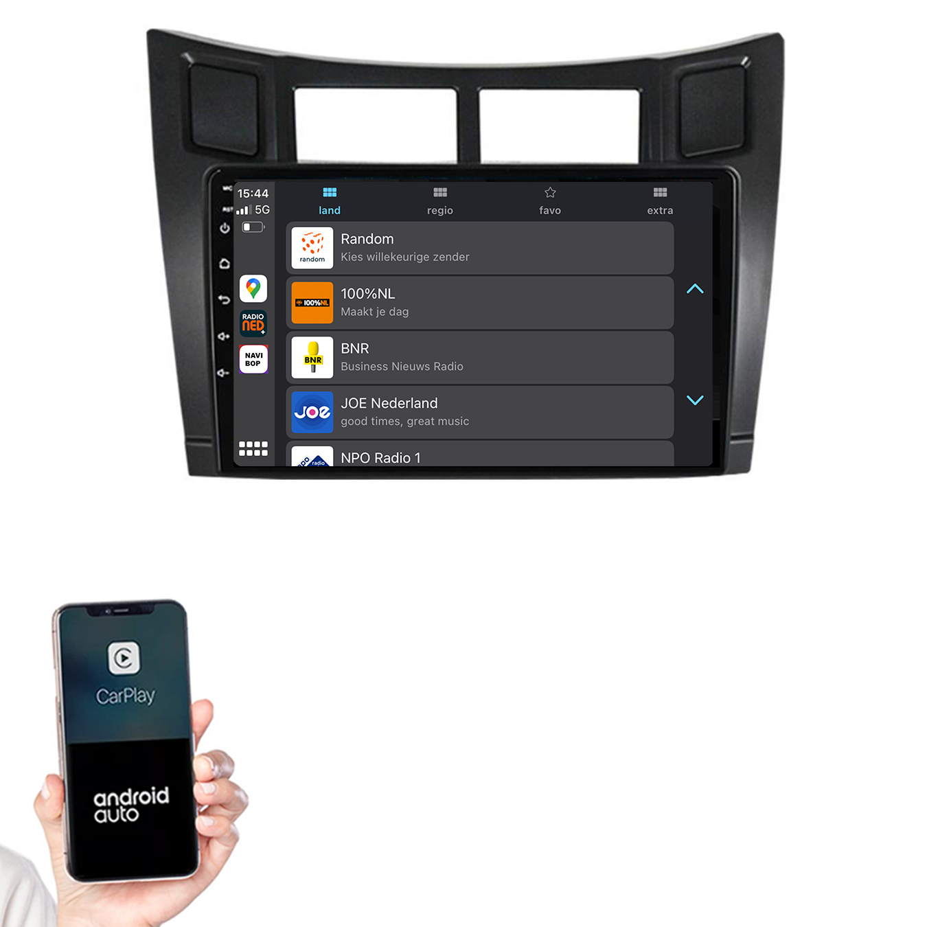 Toyota Yaris | Autoradio | 2005 t/m 2012 | Android 14 | Apple CarPlay & Android Auto