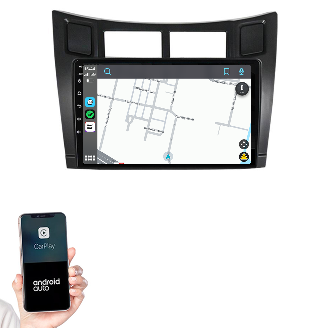Toyota Yaris | Autoradio | 2005 t/m 2012 | Android 14 | Apple CarPlay & Android Auto