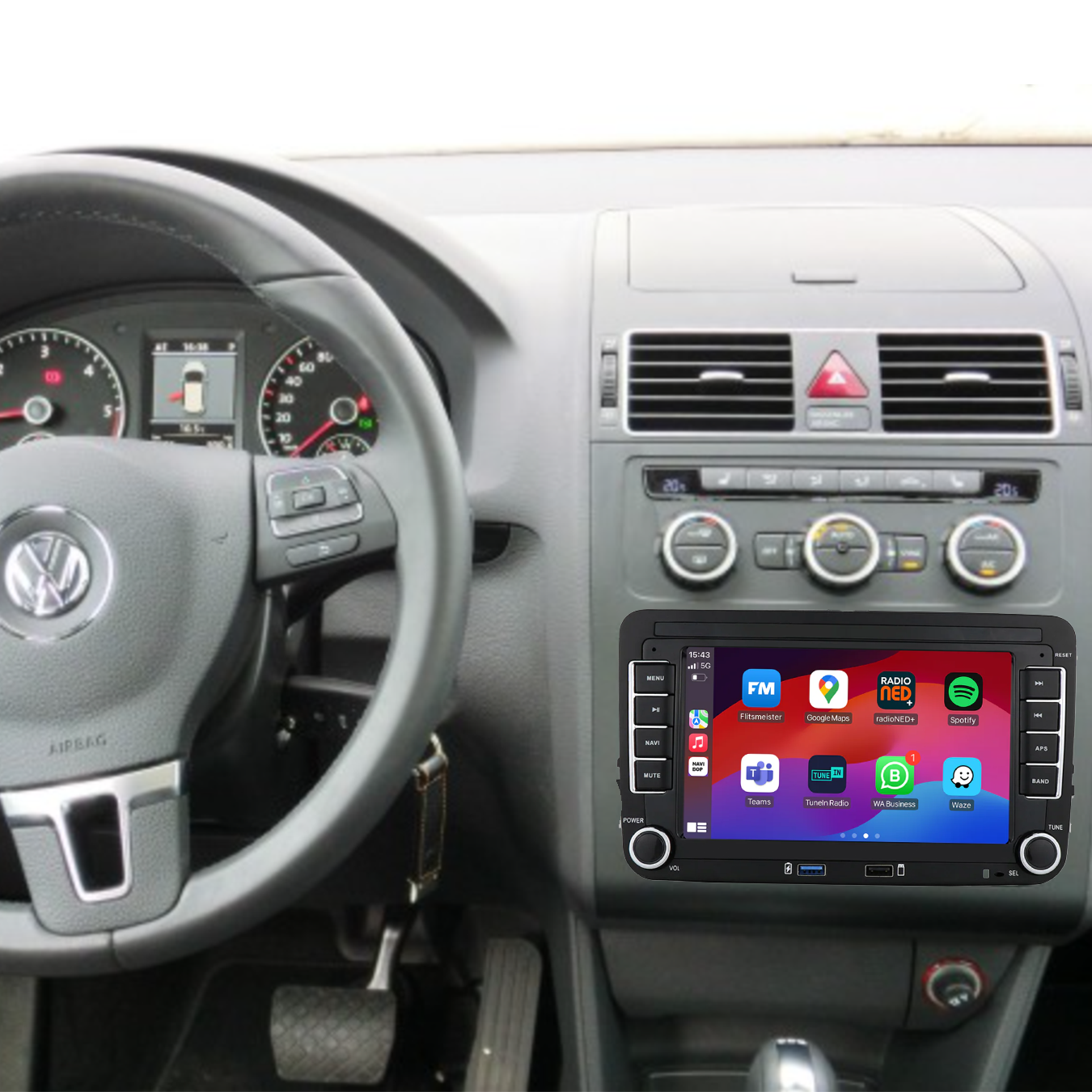 Volkswagen Touran | Autoradio | 2003 t/m 2015 | Android 14 | Apple CarPlay & Android Auto