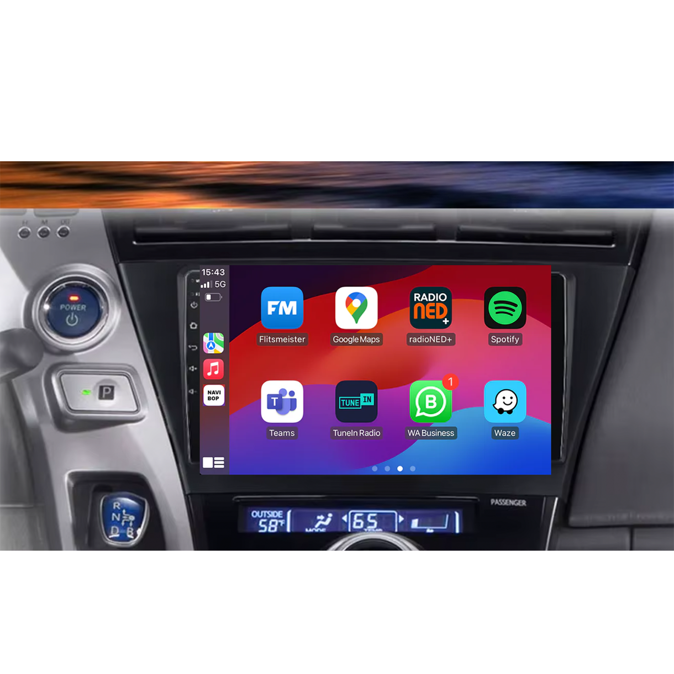 Toyota Prius Plus | Autoradio | 2010 t/m 2017 | Android 14 | Apple CarPlay & Android Auto