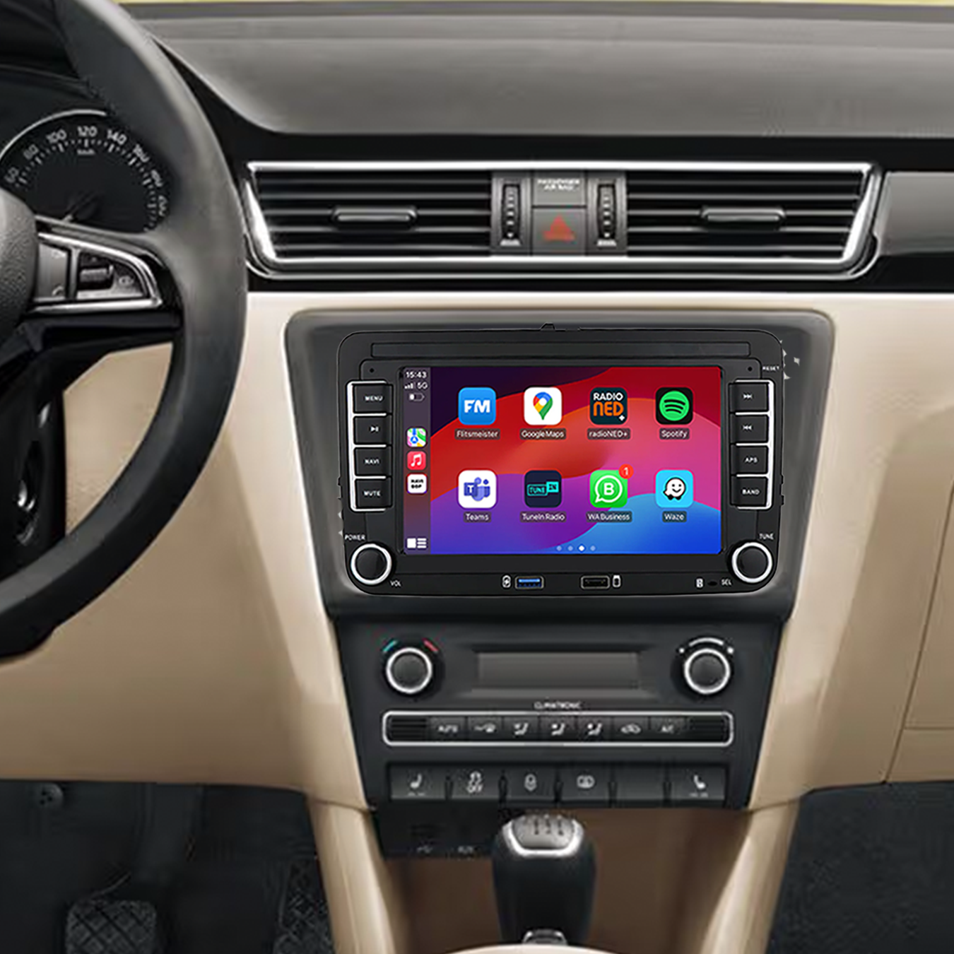 Skoda Rapid | Autoradio | 2012 t/m 2013 | Android 14 | Apple CarPlay & Android Auto