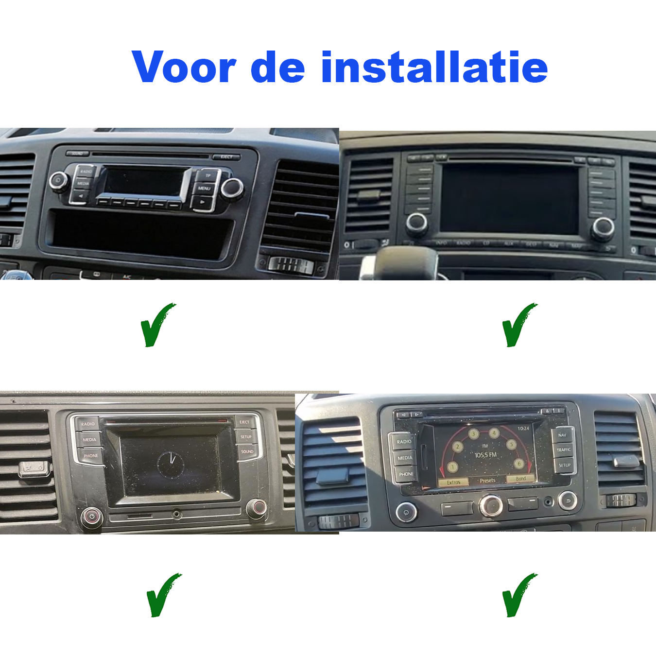 Volkswagen Transporter | Autoradio | 2010 t/m 2019 | Android 14 | Apple CarPlay & Android Auto