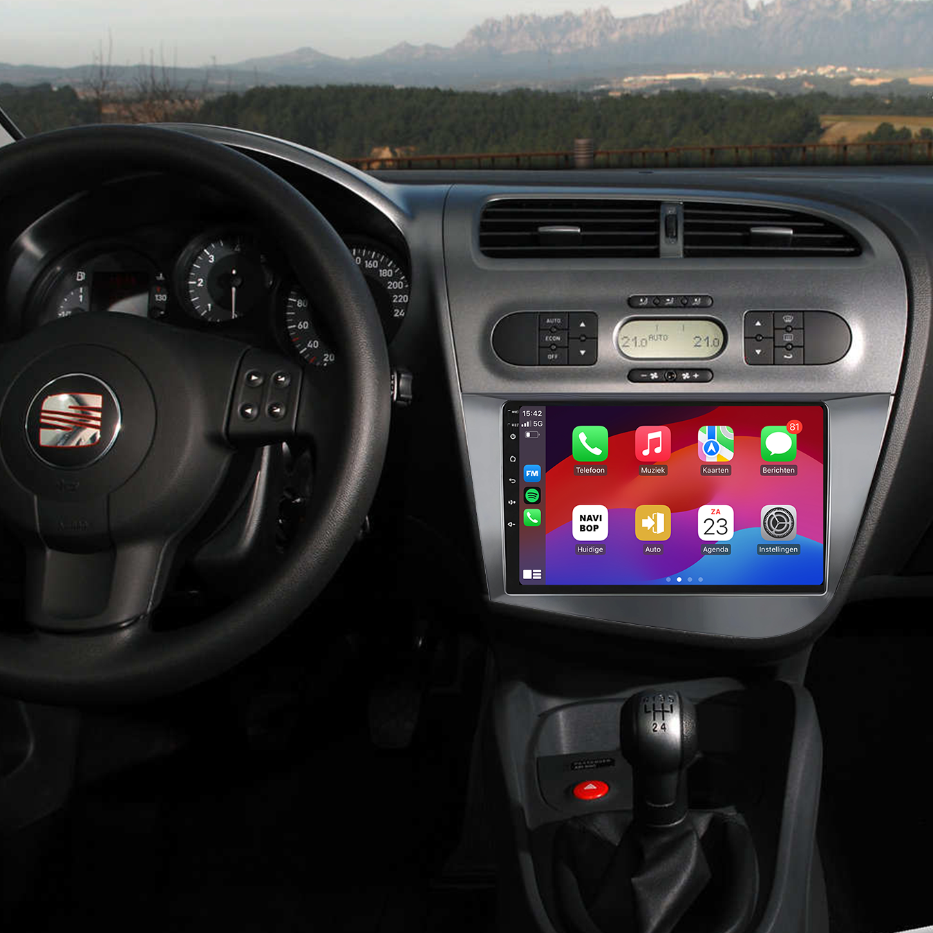 Seat Toledo | Autoradio | 2008 t/m 2016 | Android 14 | Apple CarPlay & Android Auto