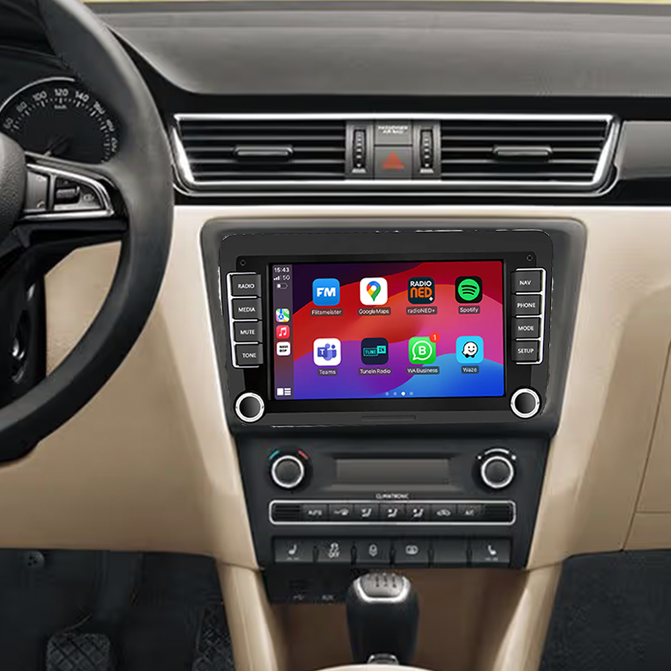 Skoda Rapid | Autoradio | 2012 t/m 2013 | Android 14 | Apple CarPlay & Android Auto