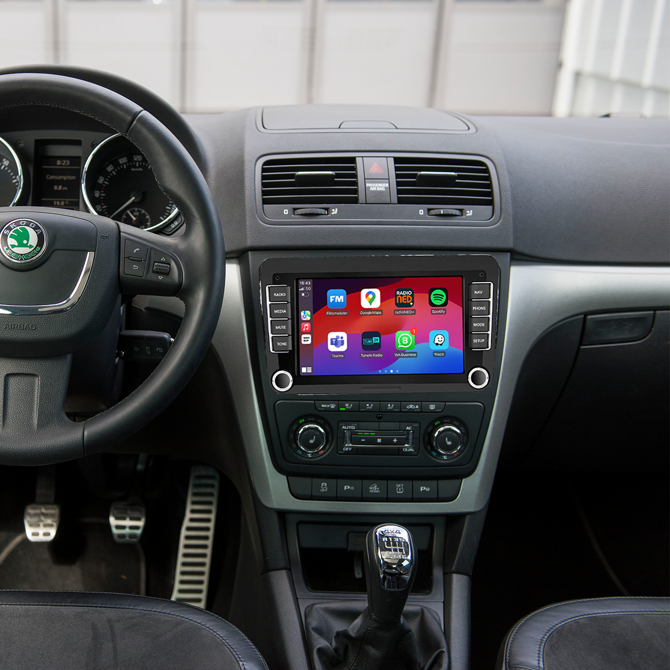 Skoda Yeti | Autoradio | 2009 t/m 2017 | Android 14 | Apple CarPlay & Android Auto