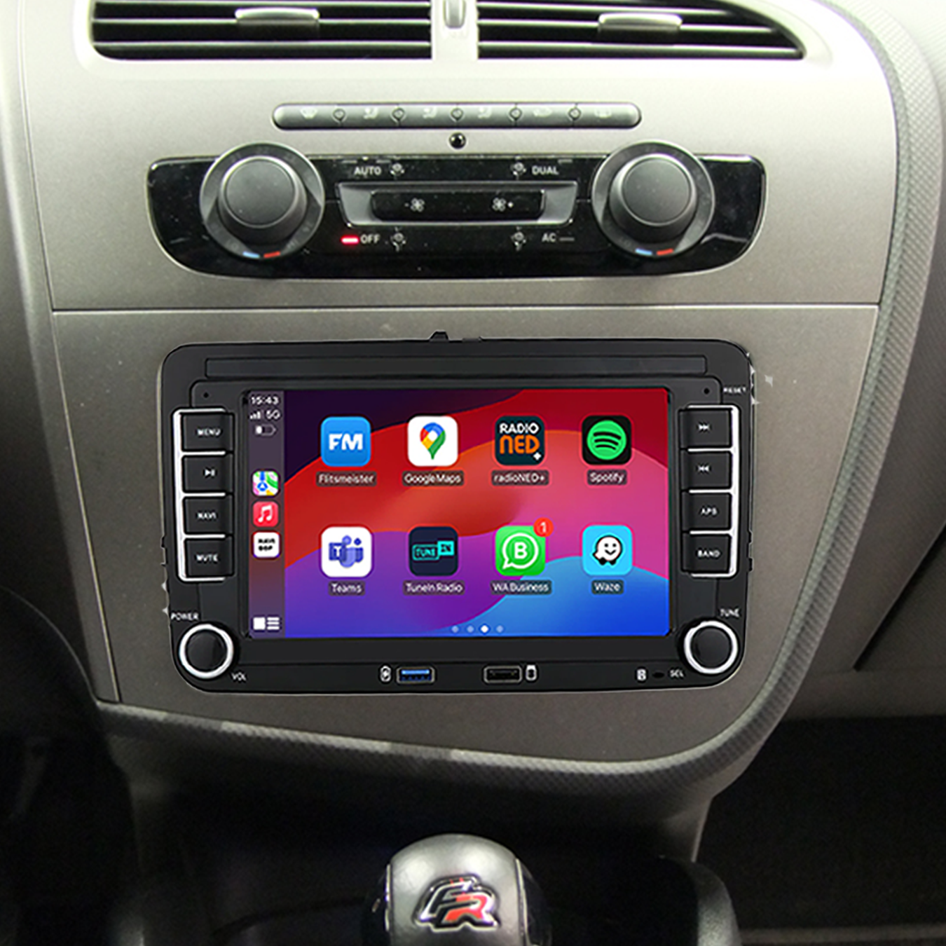 Seat Leon | Autoradio | 2010 t/m 2012 | Android 14 | Apple CarPlay & Android Auto