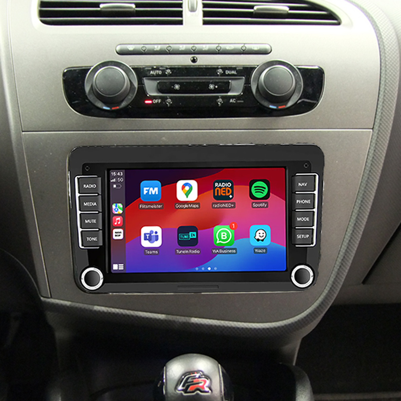 Seat Leon | Autoradio | 2010 t/m 2012 | Android 14 | Apple CarPlay & Android Auto