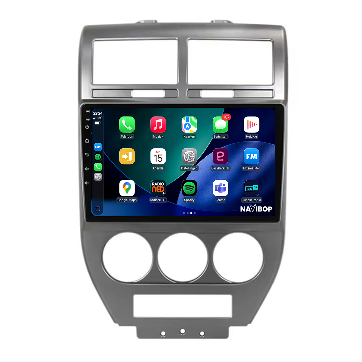 Jeep Compass | Autoradio | 2006 t/m 2010 | Android 15 | Apple CarPlay