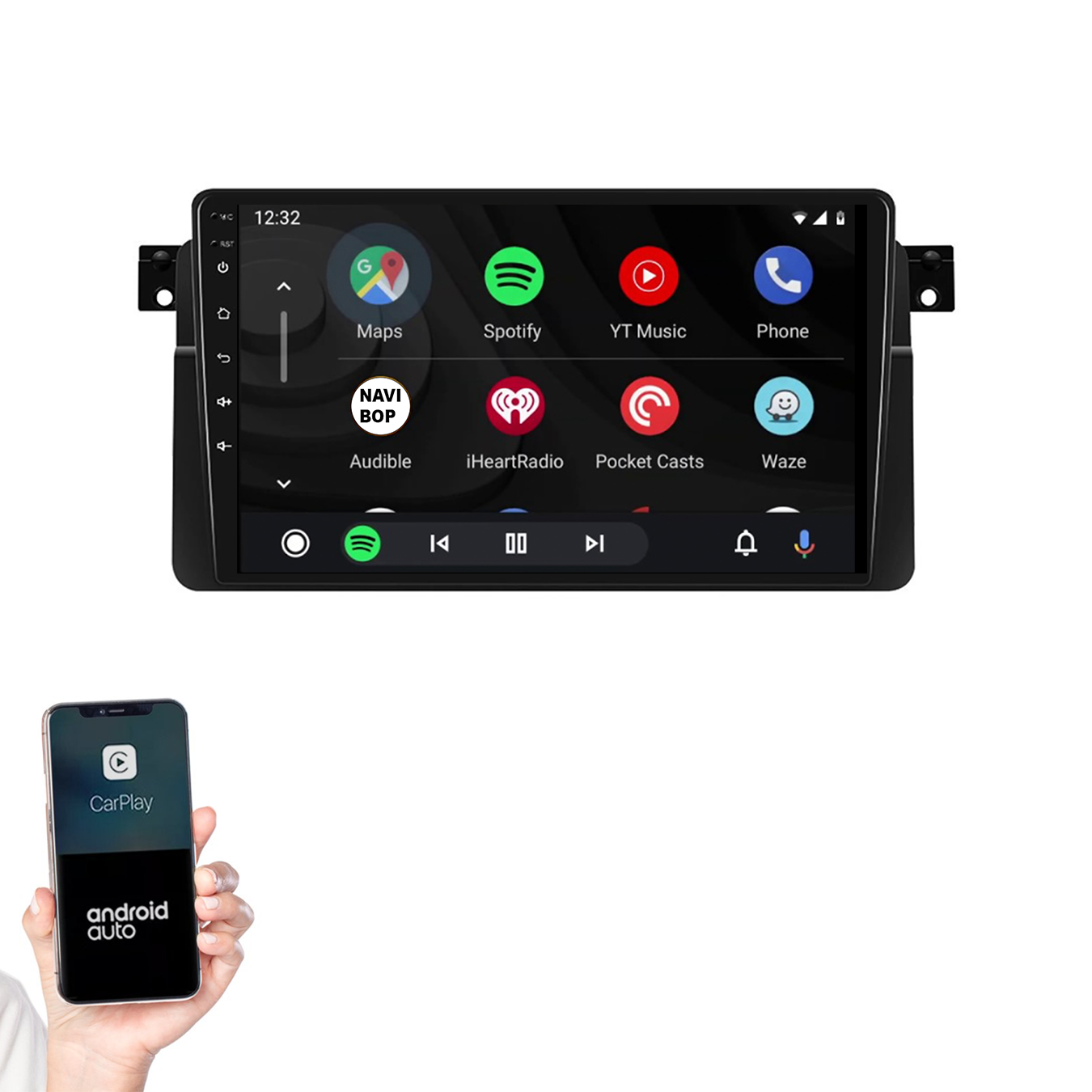 BMW 3-Serie E46 | Autoradio | 1998 t/m 2006 | Android 14 | Apple CarPlay & Android Auto