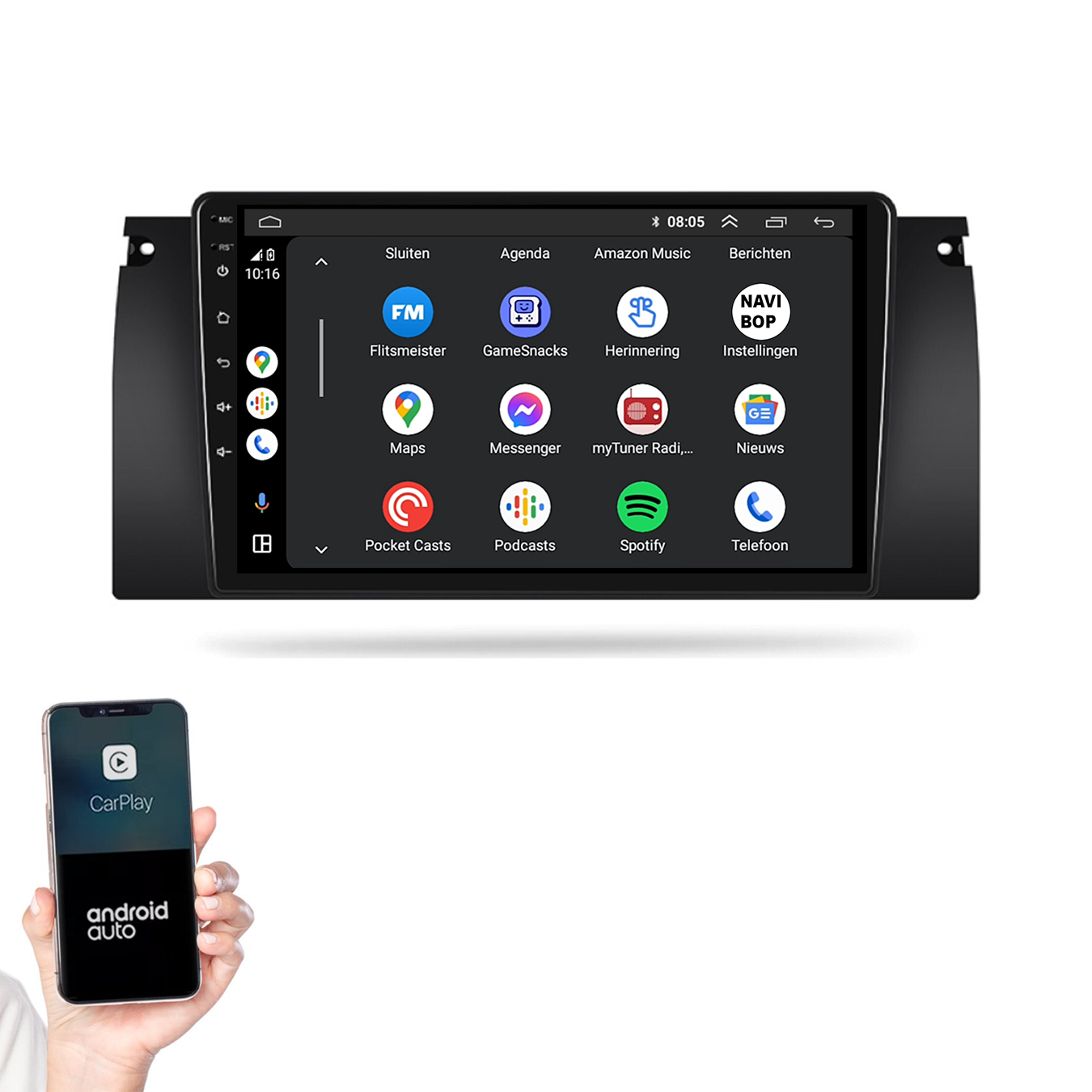 BMW X5 | Autoradio | 2000 t/m 2006 | Android 14 | Apple CarPlay & Android Auto
