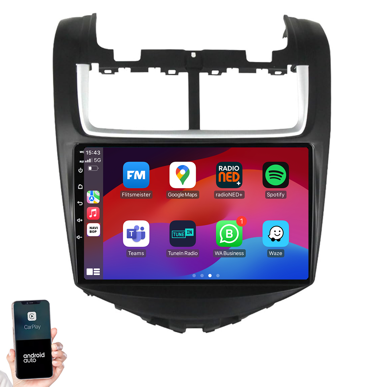 Chevrolet Aveo | Autoradio | 2011 t/m 2017 | Android 14 | Apple CarPlay & Android Auto