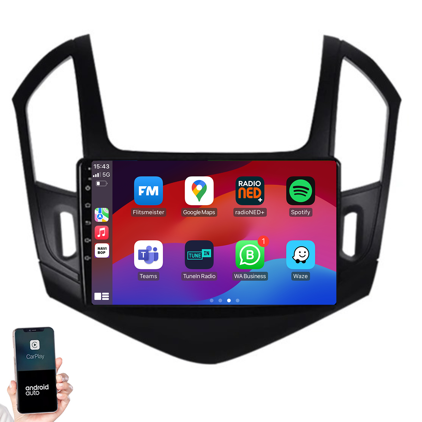 Chevrolet Cruze | Autoradio | 2012 t/m 2015 | Android 14 | Apple CarPlay & Android Auto