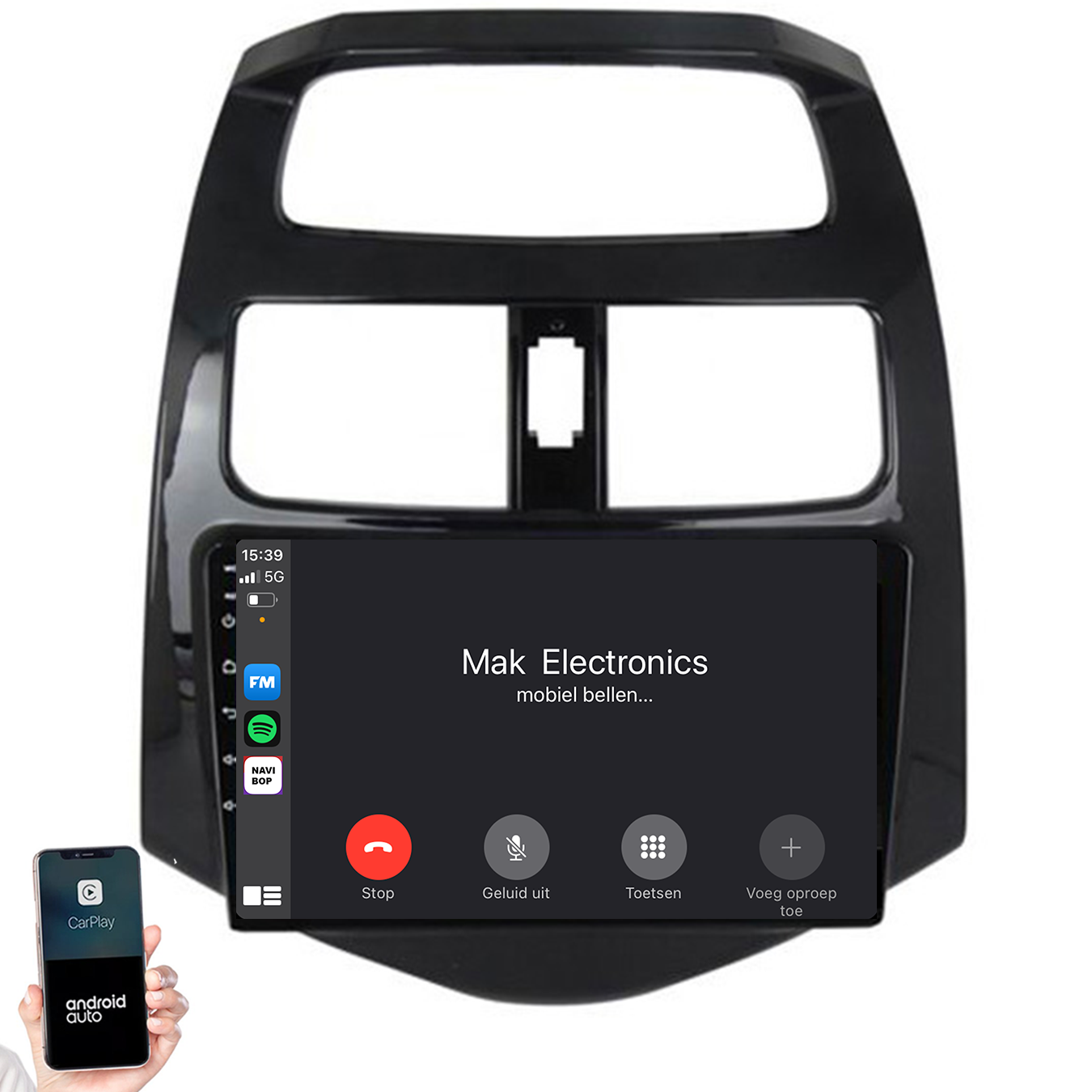 Chevrolet Spark | Autoradio | 2009 t/m 2015 | Android 14 | Apple CarPlay & Android Auto