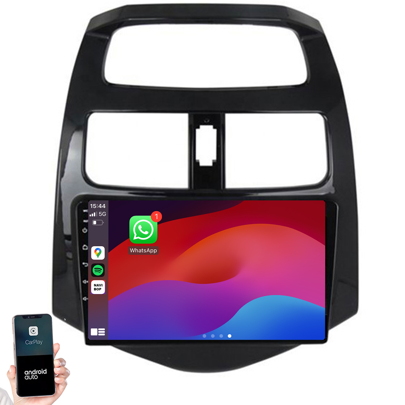 Chevrolet Spark | Autoradio | 2009 t/m 2015 | Android 14 | Apple CarPlay & Android Auto