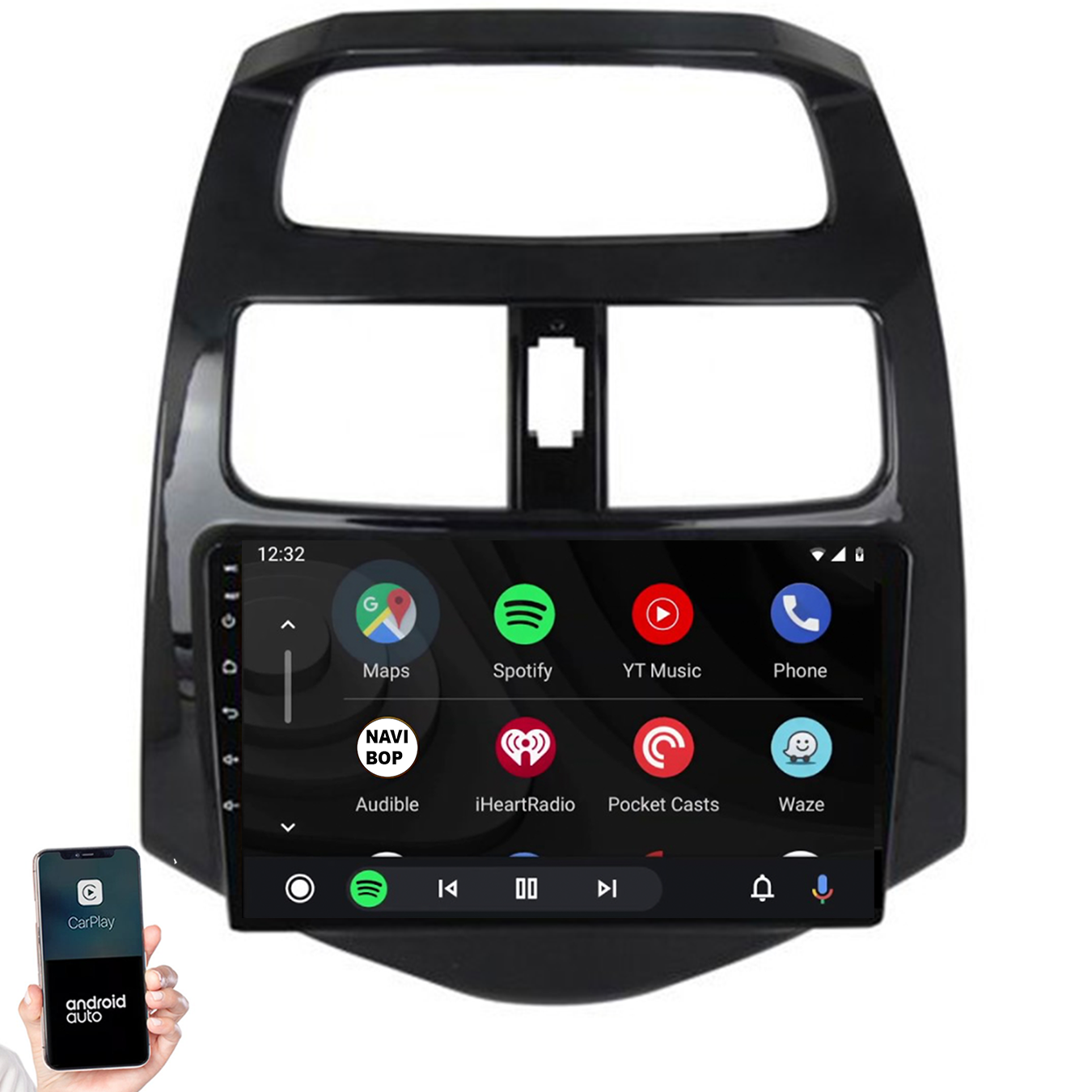 Chevrolet Spark | Autoradio | 2009 t/m 2015 | Android 14 | Apple CarPlay & Android Auto