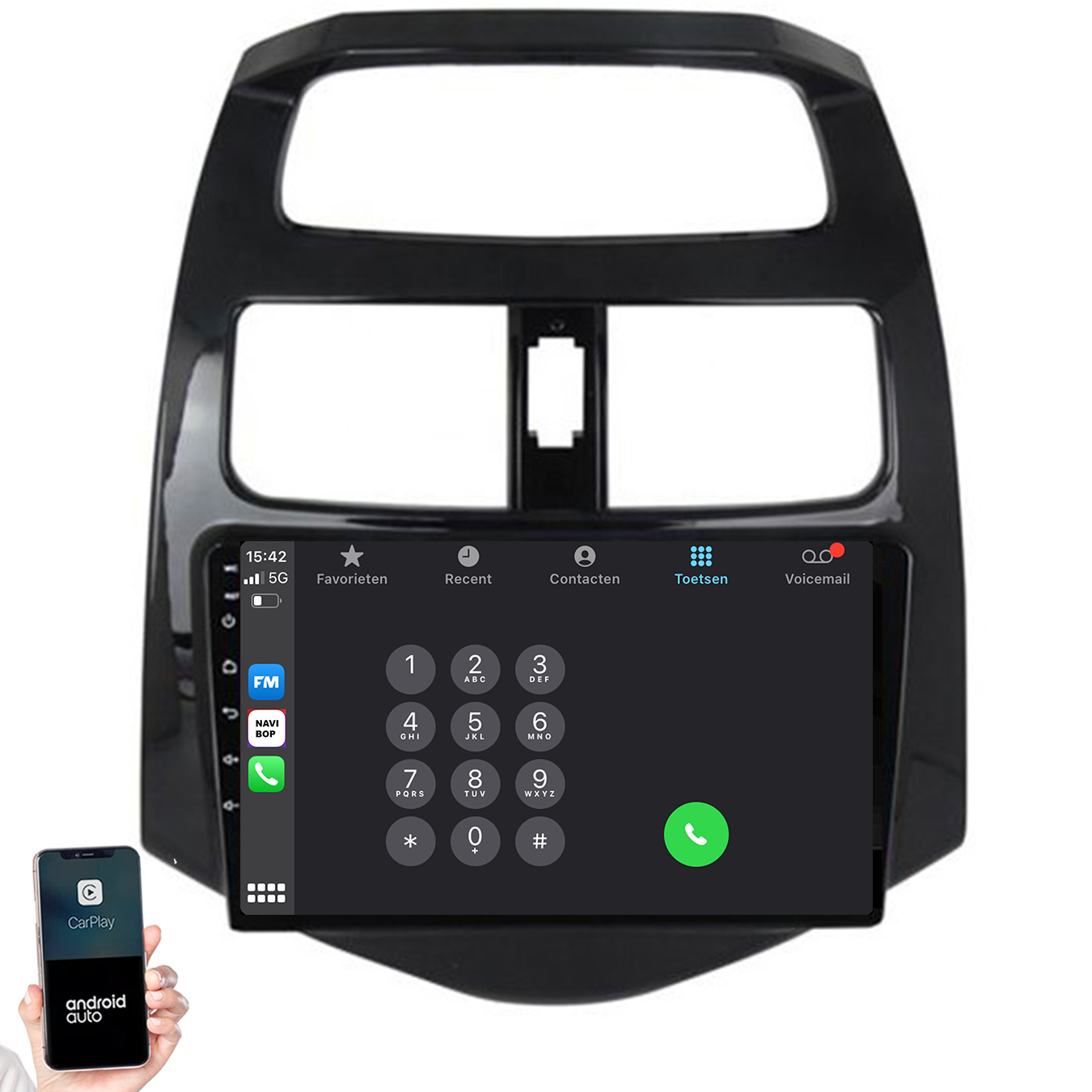 Chevrolet Spark | Autoradio | 2009 t/m 2015 | Android 14 | Apple CarPlay & Android Auto