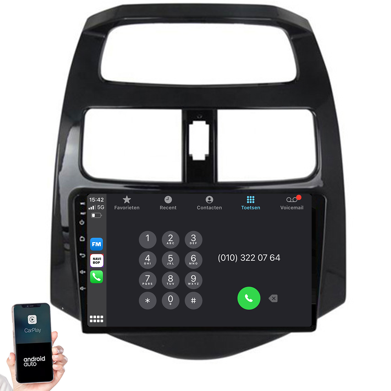 Chevrolet Spark | Autoradio | 2009 t/m 2015 | Android 14 | Apple CarPlay & Android Auto