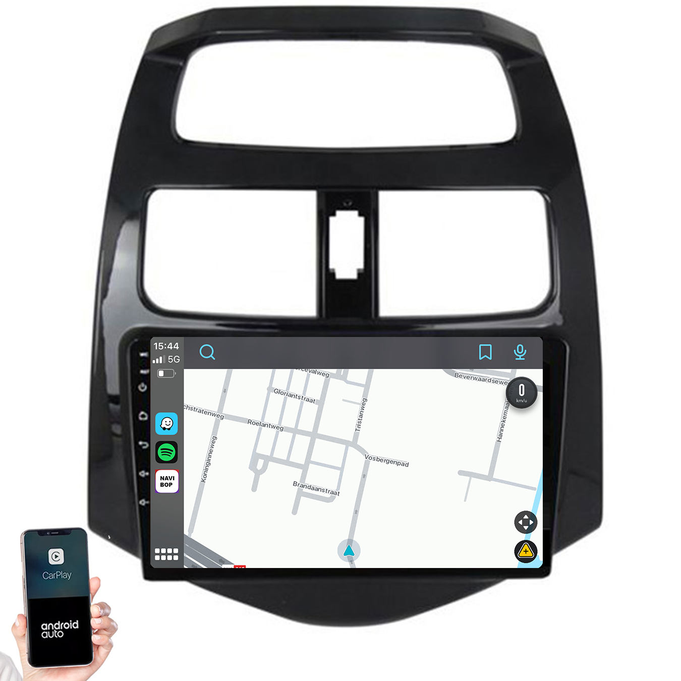 Chevrolet Spark | Autoradio | 2009 t/m 2015 | Android 14 | Apple CarPlay & Android Auto