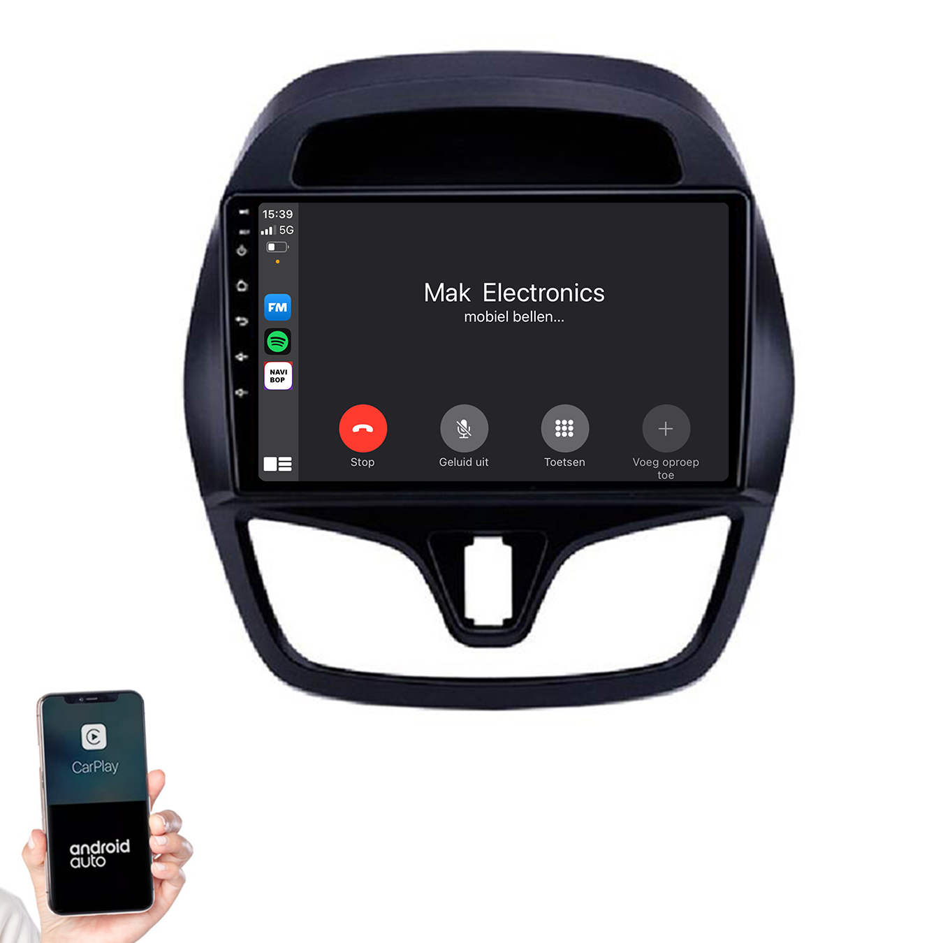 Chevrolet Spark | Autoradio | 2015 t/m 2018 | Android 14 | Apple CarPlay & Android Auto