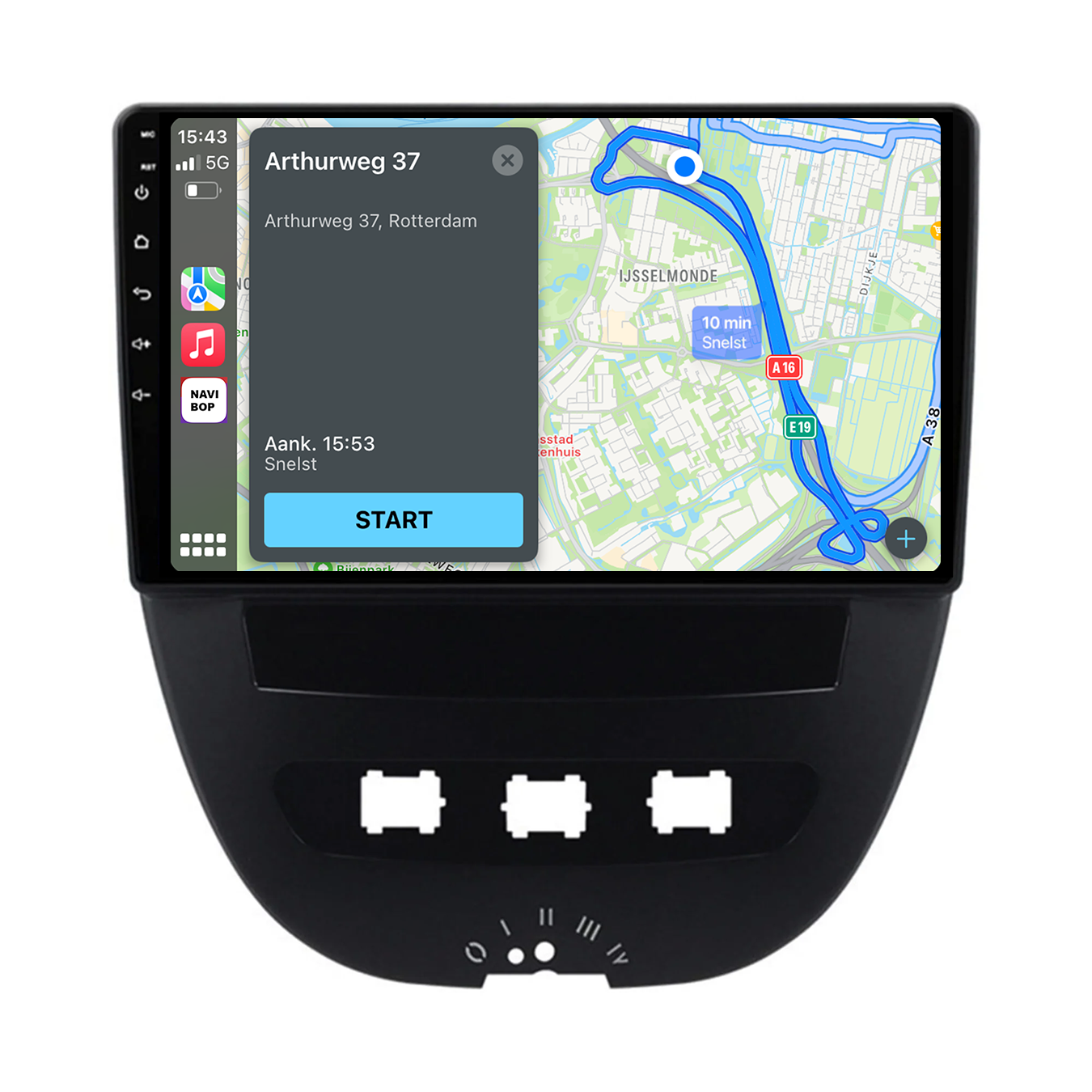 Peugeot 107 | Autoradio | 2005 t/m 2014 | Android 14 | Apple CarPlay & Android Auto