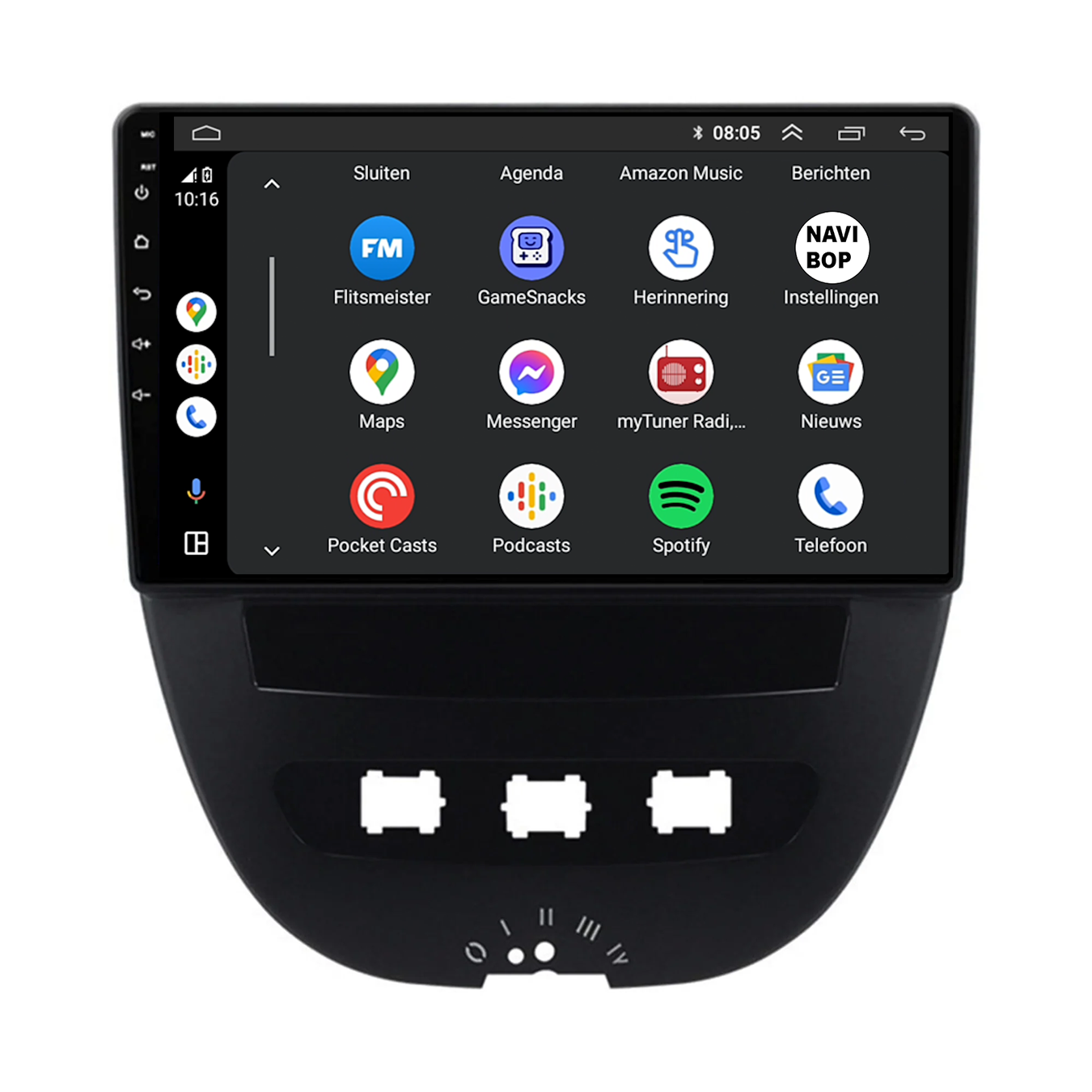 Citroen C1 | Autoradio | 2005 t/m 2014 | Android 14 | Apple CarPlay & Android Auto