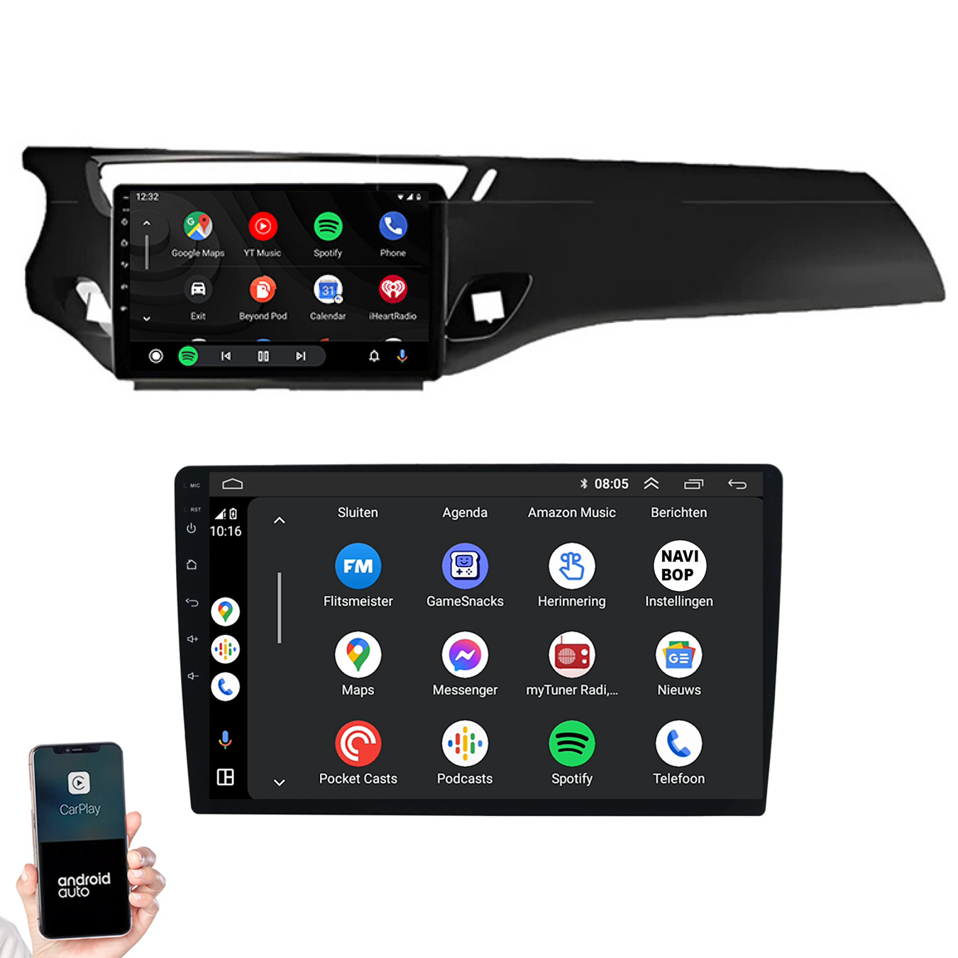 Citroen C3 | Autoradio | 2010 t/m 2016 | Android 14 | Apple CarPlay & Android Auto