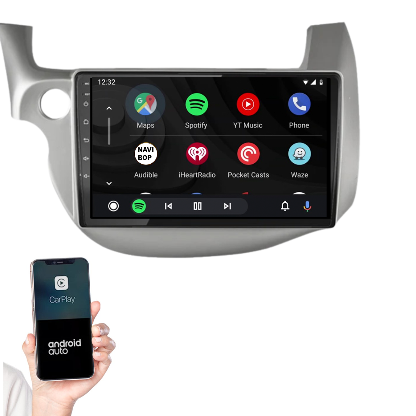 Honda Jazz | Autoradio | 2008 t/m 2015 | Android 14 | Apple CarPlay & Android Auto
