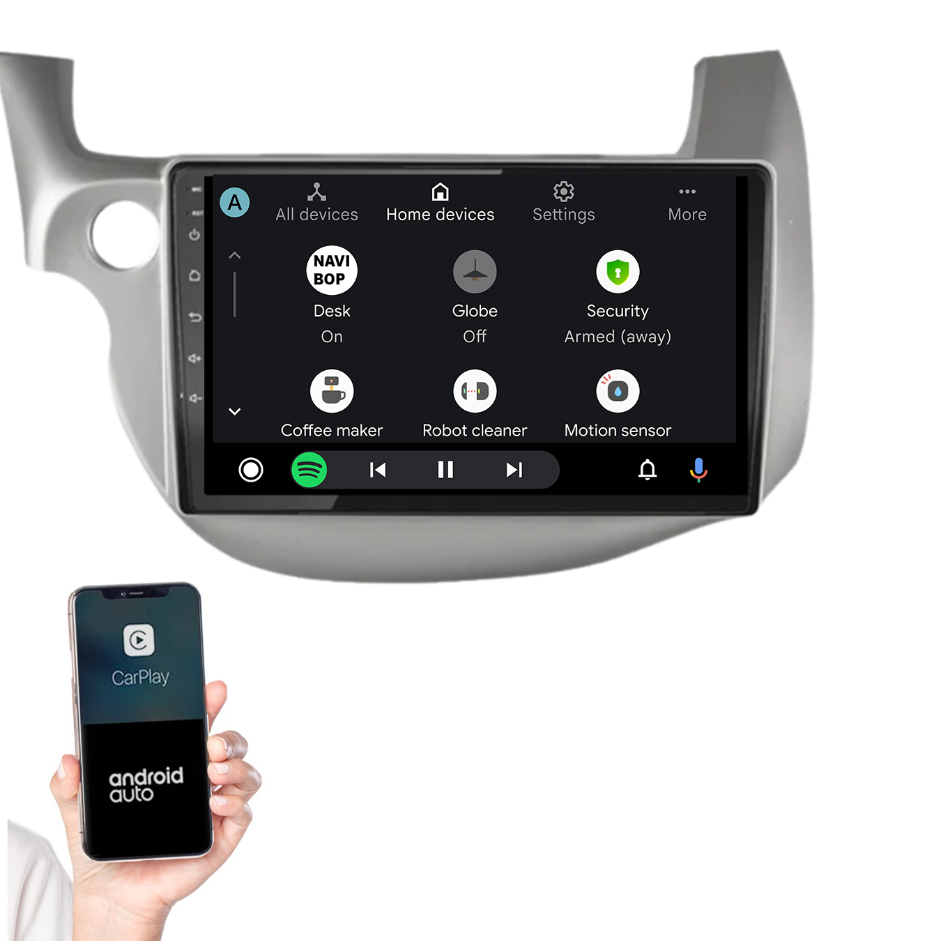 Honda Jazz | Autoradio | 2008 t/m 2015 | Android 14 | Apple CarPlay & Android Auto