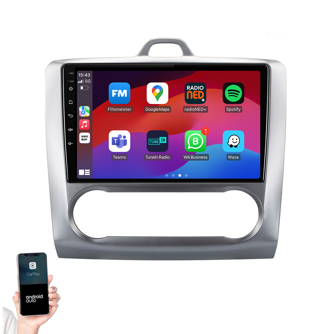 Ford Focus | Autoradio | 2004 t/m 2011 | Android 14 | Apple CarPlay & Android Auto