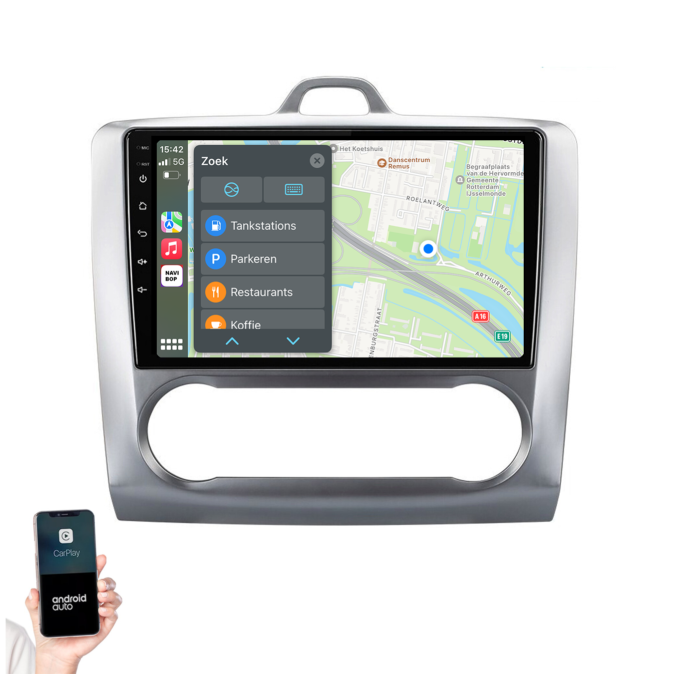Ford Focus | Autoradio | 2004 t/m 2011 | Android 14 | Apple CarPlay & Android Auto