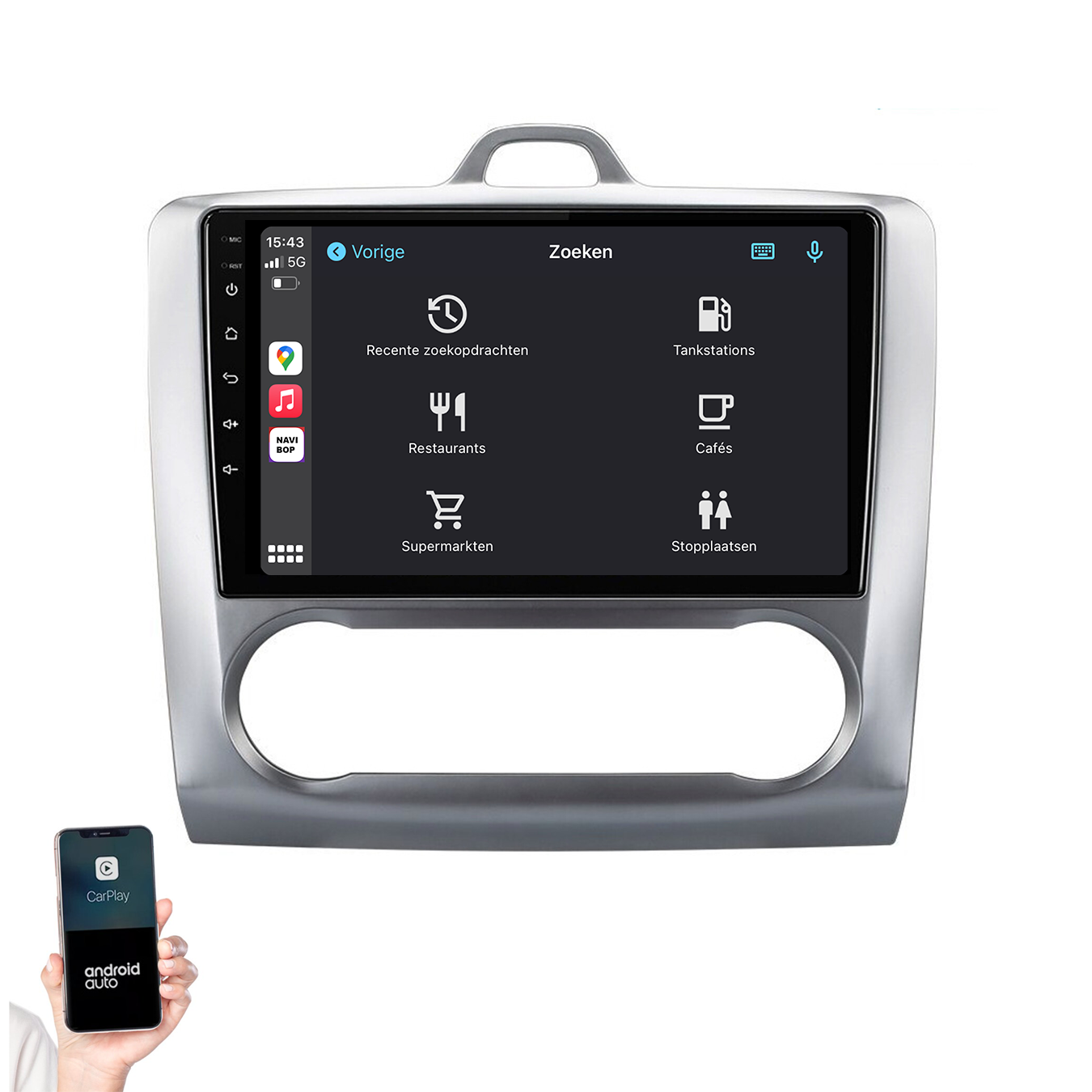 Ford Focus | Autoradio | 2004 t/m 2011 | Android 14 | Apple CarPlay & Android Auto