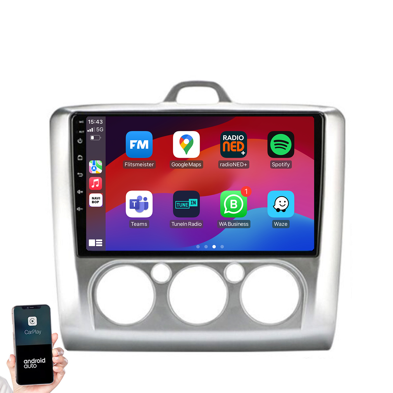 Ford Focus | Autoradio | 2004 t/m 2011 | Android 14 | Apple CarPlay & Android Auto