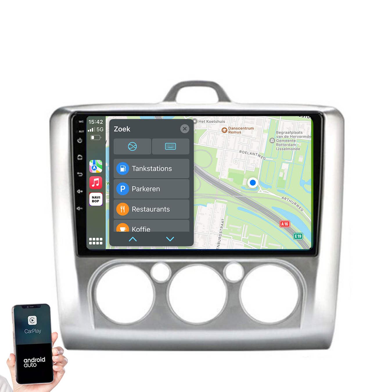 Ford Focus | Autoradio | 2004 t/m 2011 | Android 14 | Apple CarPlay & Android Auto