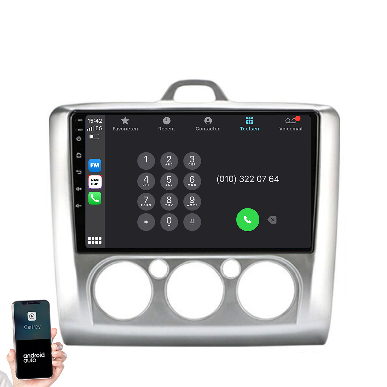 Ford Focus | Autoradio | 2004 t/m 2011 | Android 14 | Apple CarPlay & Android Auto