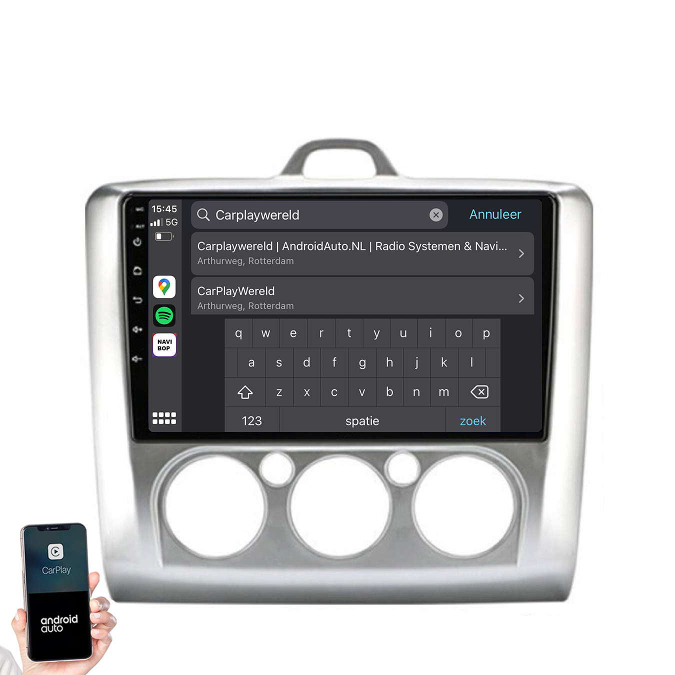 Ford Focus | Autoradio | 2004 t/m 2011 | Android 14 | Apple CarPlay & Android Auto