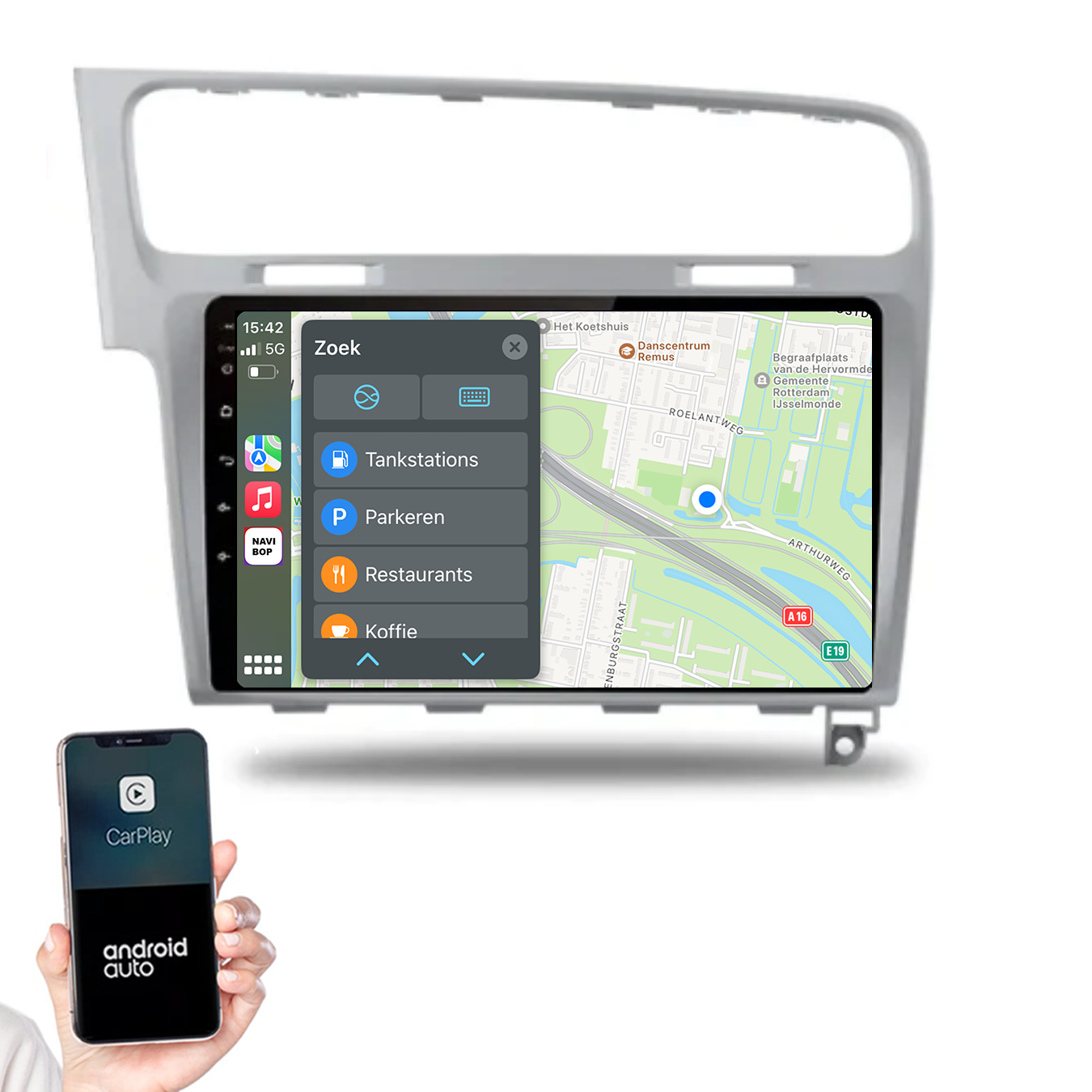 Volkswagen Golf 7 | Autoradio | 2013 t/m 2020 | Android 14 | Apple CarPlay & Android Auto