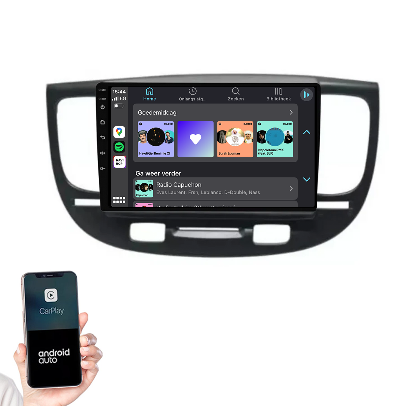 Kia Rio | Autoradio |2005 t/m 2011 | Android 14 | Apple CarPlay & Android Auto