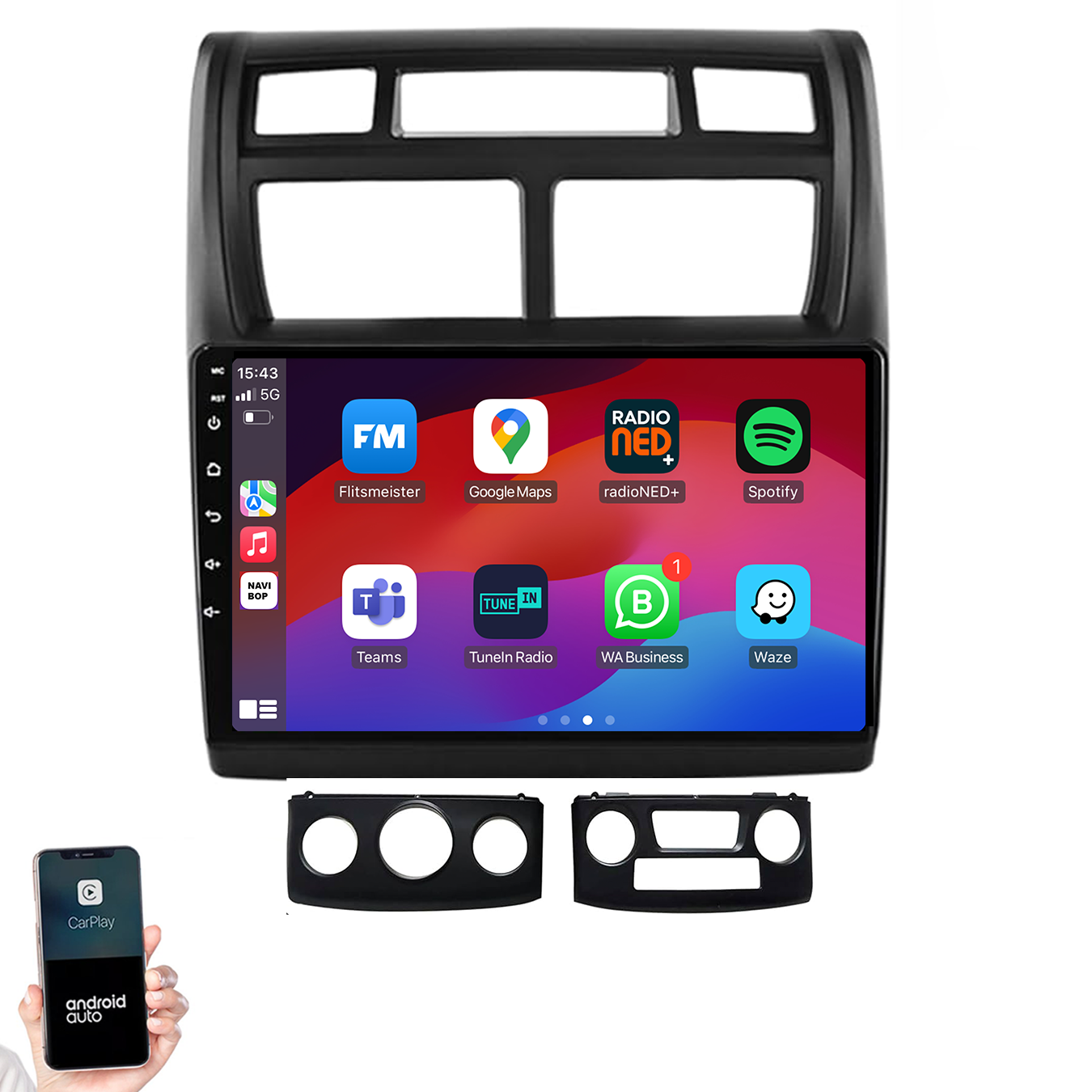 Kia Sportage | Autoradio | 2007 t/m 2012 | Android 14 | Apple CarPlay & Android Auto