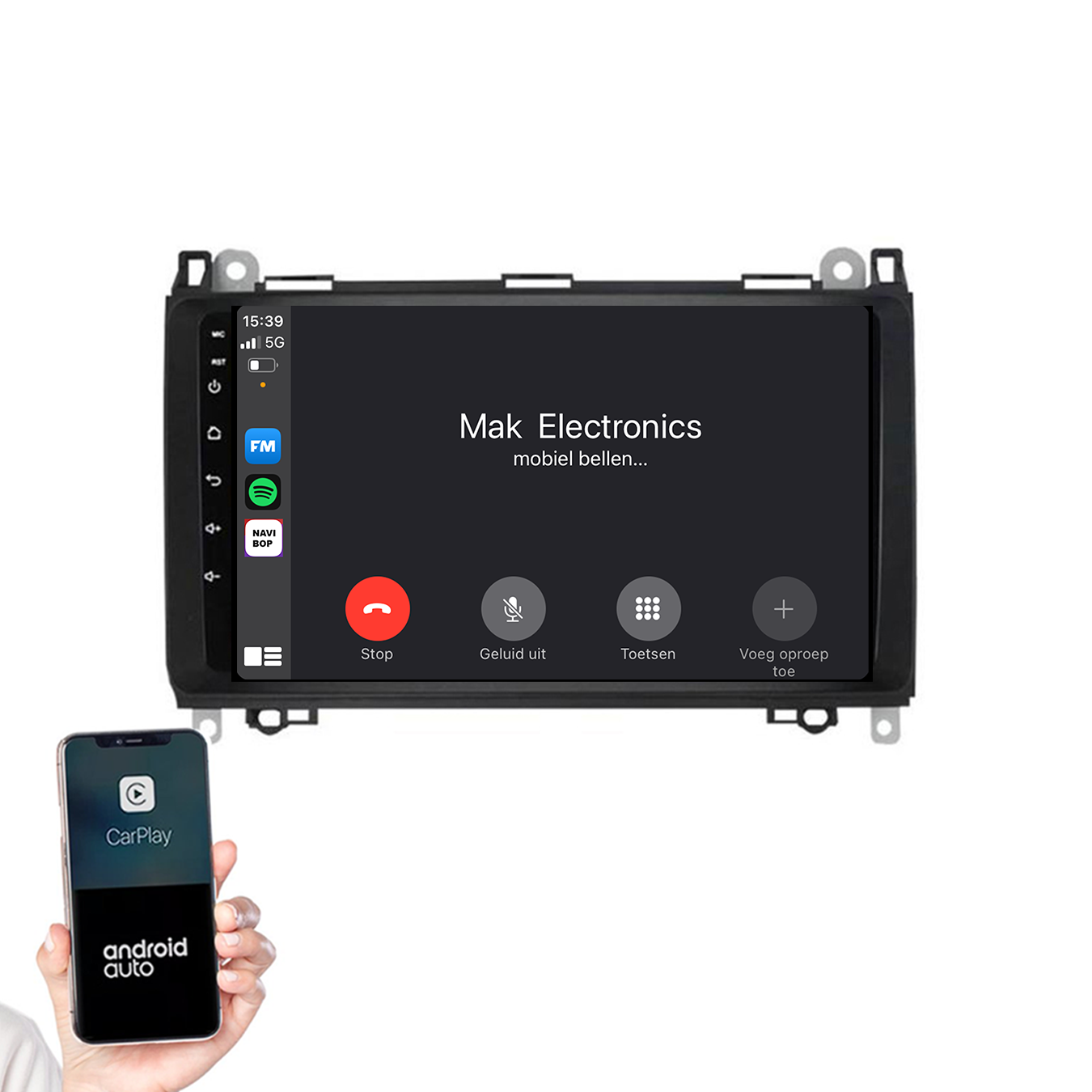 Mercedes B-klasse | Autoradio | 2005 t/m 2011 | Android 14 | Apple CarPlay & Android Auto