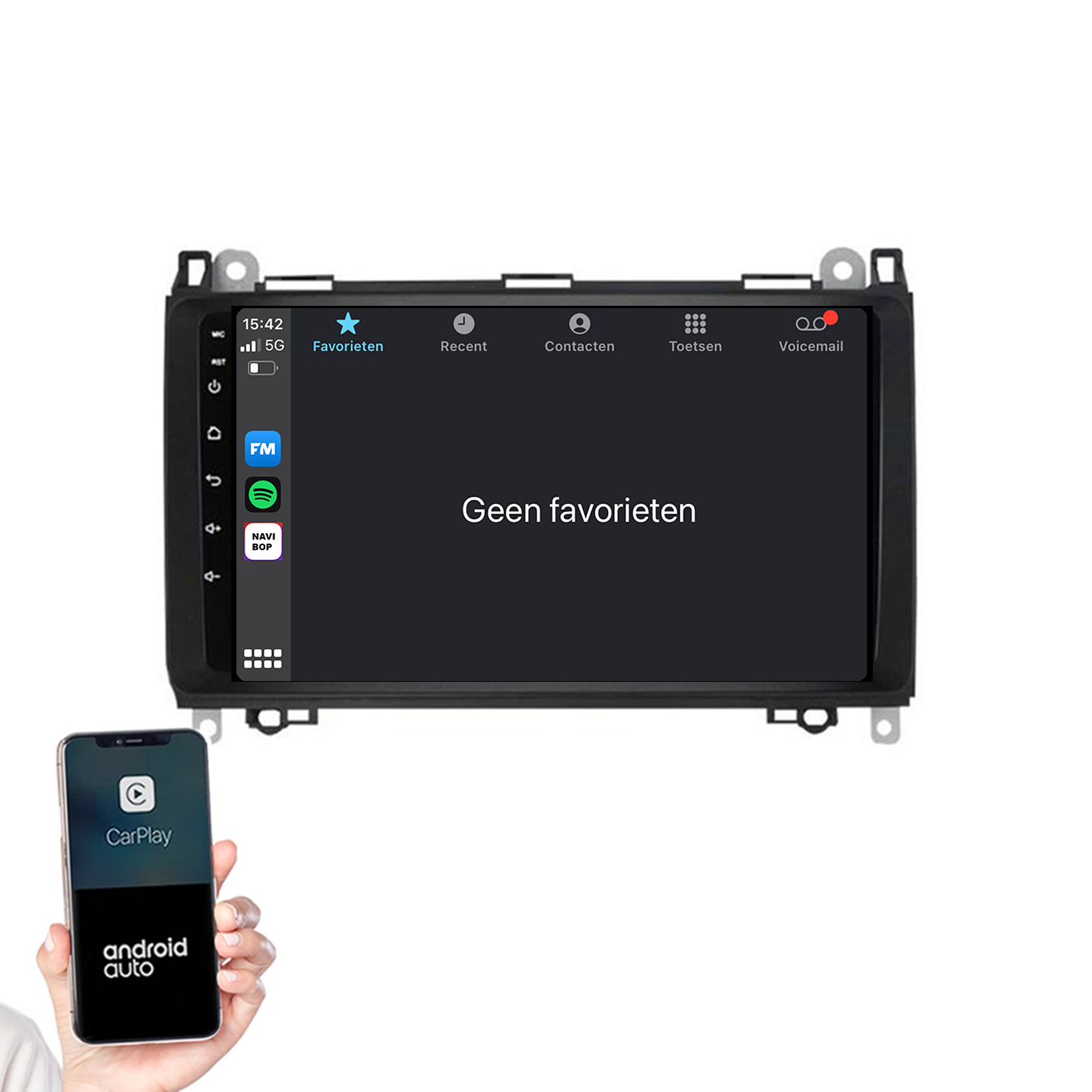 Mercedes B-klasse | Autoradio | 2005 t/m 2011 | Android 14 | Apple CarPlay & Android Auto