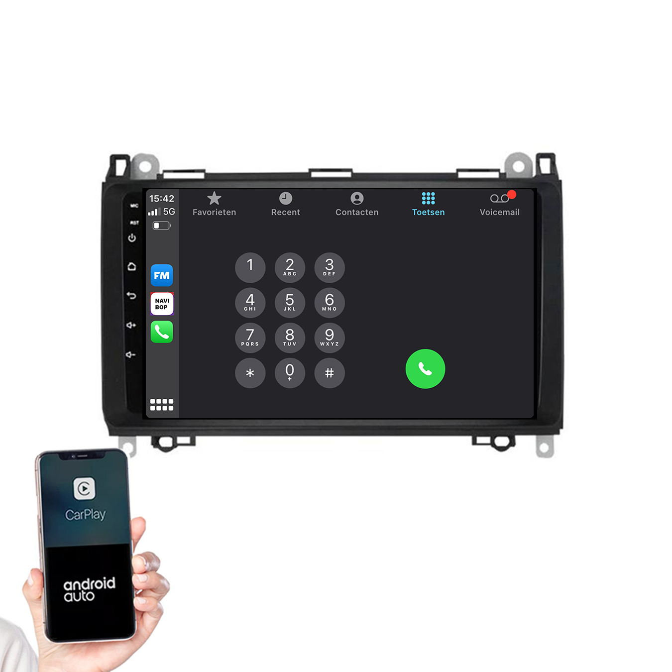 Mercedes B-klasse | Autoradio | 2005 t/m 2011 | Android 14 | Apple CarPlay & Android Auto