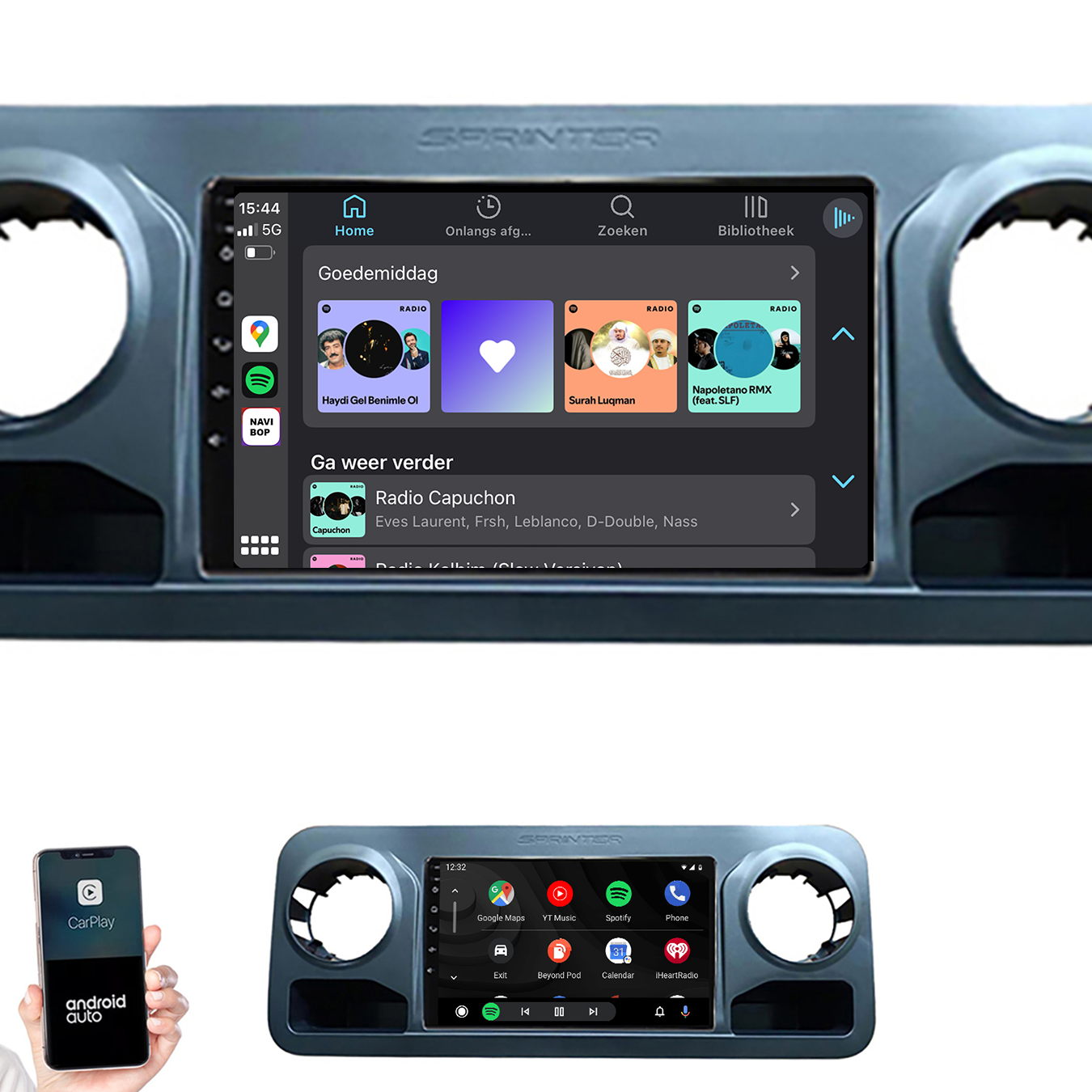 Mercedes Sprinter | Autoradio | 2018 t/m 2021 | Android 14 | Apple CarPlay & Android Auto