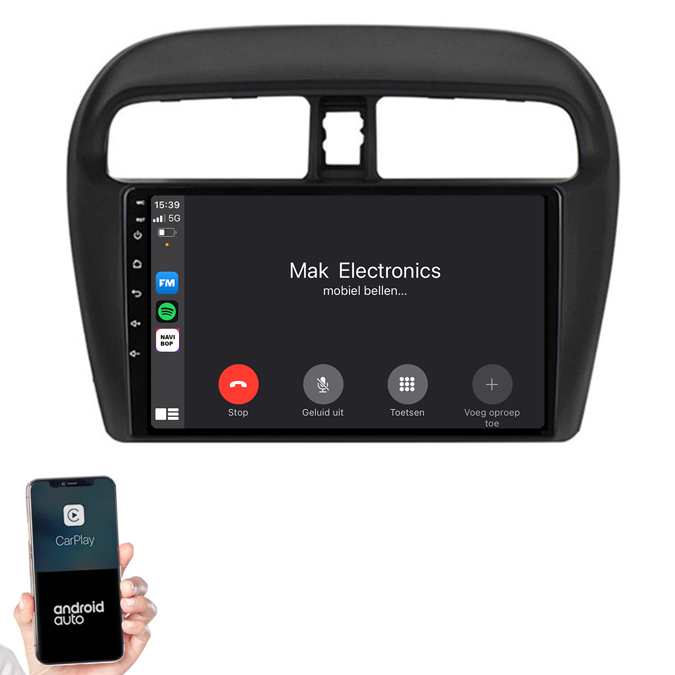 Mitsubishi Mirage | Autoradio | 2012 t/m 2018 | Android 14 | Apple CarPlay & Android Auto