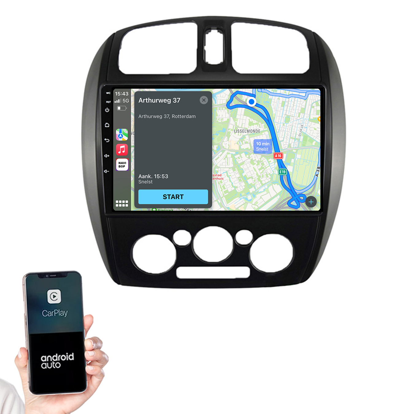 Mazda 323 | Autoradio | 2003 t/m 2009 | Android 14 | Apple CarPlay & Android Auto