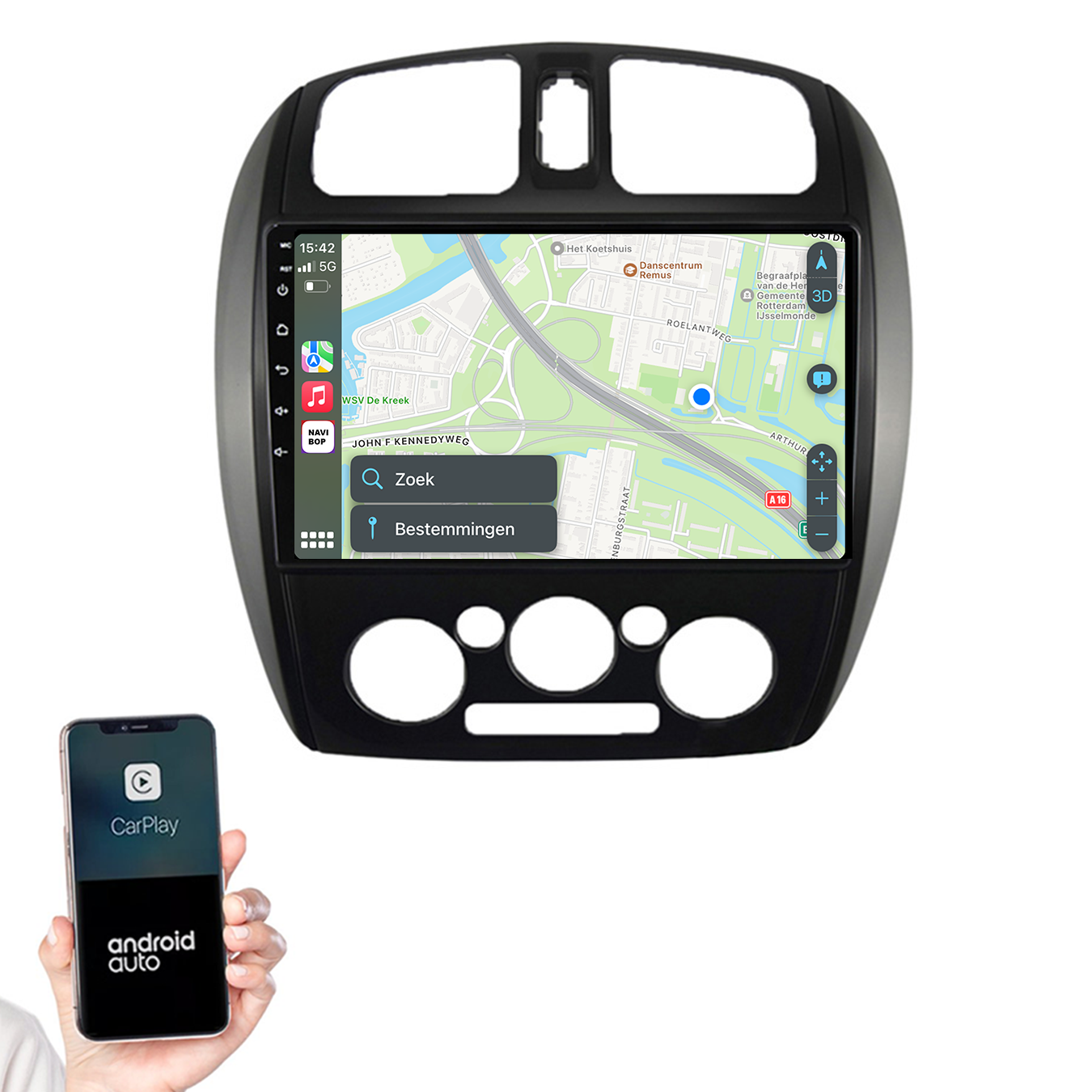 Mazda 323 | Autoradio | 2003 t/m 2009 | Android 14 | Apple CarPlay & Android Auto