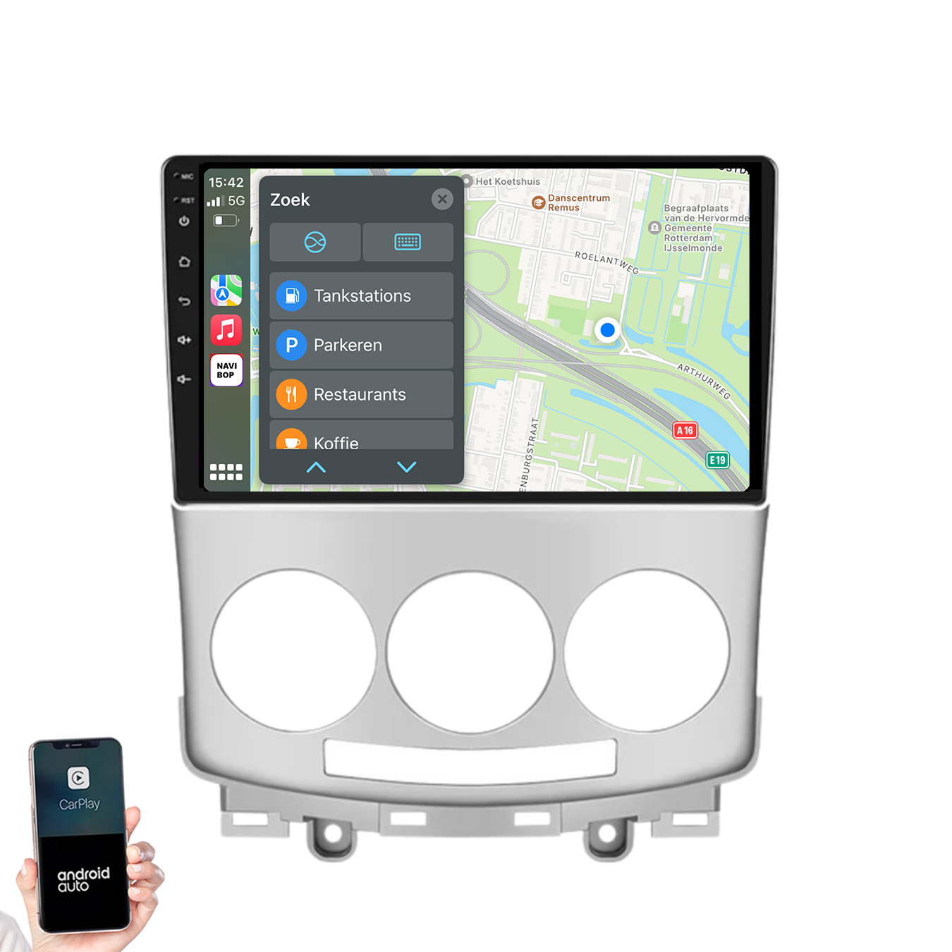 Mazda 5 | Autoradio | 2005 t/m 2010 | Android 14 | Apple CarPlay & Android Auto