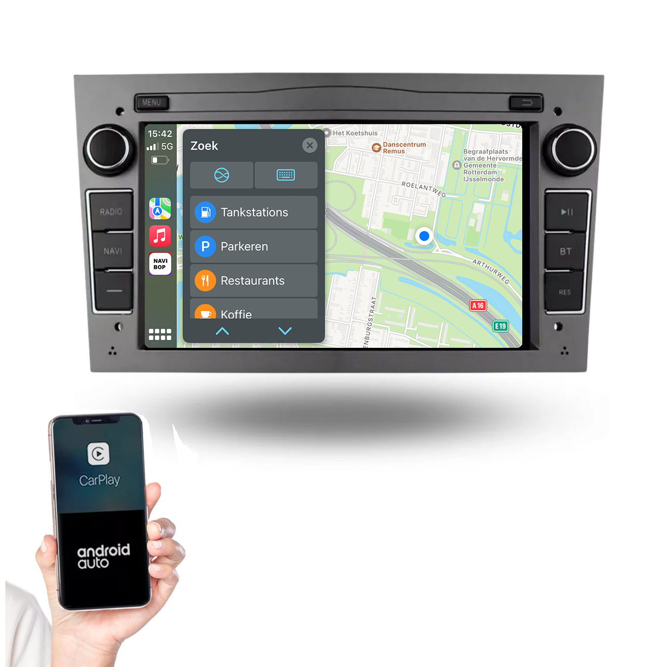 Opel Astra H | Autoradio | 2004 t/m 2010 | Android 14 | Apple CarPlay & Android Auto