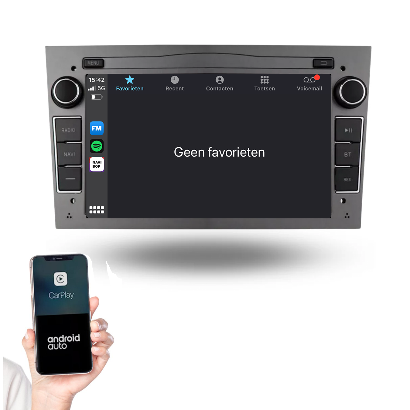 Opel Astra H | Autoradio | 2004 t/m 2010 | Android 14 | Apple CarPlay & Android Auto